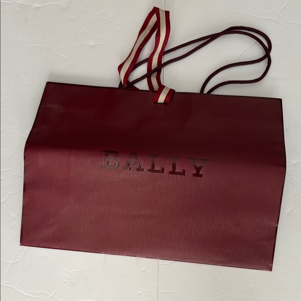 Bally Burgundy shopping Bag